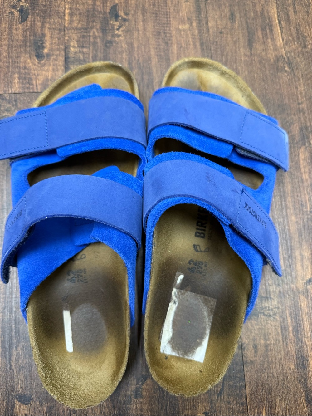 Birkenstock Royal Blue Suede Double-Strap Sandals